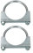 KOTARBAU® 2er Set Bügelschelle 90mm Auspuffschelle Rohrschelle Rohrbügelschelle U-Bolzen für Montage von Antennen Rohren Masten Universalschelle für Rohrverbindungen