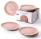 MIAMIO - 15 x 20 cm Piatti/Piatti Collezione Lumera/Set di stoviglie in ceramica premium - Fatto a mano (rosa)