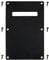 Gitarren-Rückplatte LUORNG 1 Set, schwarze E-Gitarren-Rückplatte, Halsplatte für E-Gitarre, Hohlraum-Tremolo-Abdeckung, Plektrumschutz mit 6 Schrauben für ST-SQ-E-Gitarre
