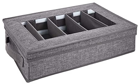 F Fityle Custodia per Posate, Cassapanca per Posate con Divisori Regolabili, Portaposate per Organizzare Le Posate