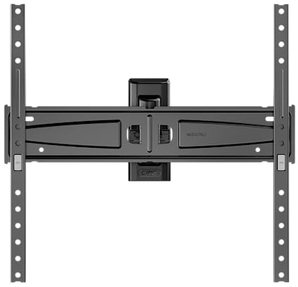 Meliconi SPACE SYSTEM TURN 400, Supporto TV Parete Inclinabile, Staffa per TV a Schermo Piatto da 40 a 65, Attacco VESA 200-300-400, Portata 45 Kg, Made in Italy, Nero