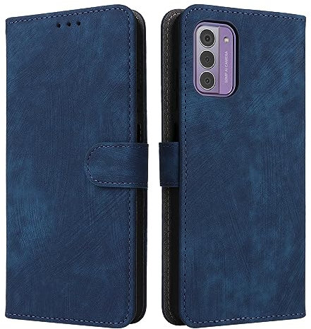 XINNI Handyhülle für Nokia G42 5G, RFID Protect PU/TPU Klappetui Schutzhülle Flip Magnetisch Telefonhülle, Blau