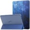 MoKo Hülle für Amazon Fire HD 10 Tablet (13. Gen, 2023 Modell) 10.1, PU Leder Dreifach Schutzhülle für Fire Tablet 10 2023 transparent gefrostet Rückseite, Auto Schlaf/Aufwach, Blau Sterne