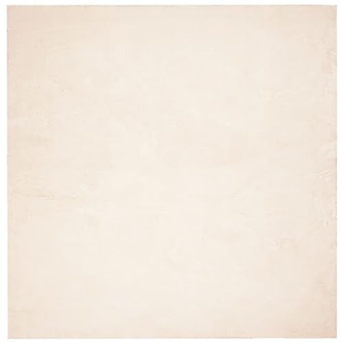 vidaXL Teppich HUARTE Kurzflor Weich und Waschbar Beige 240x240 cm