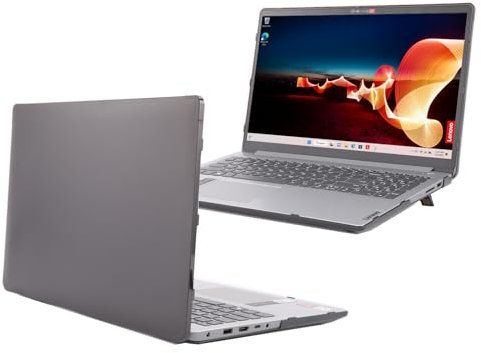 mCover Étui compatible uniquement avec les ordinateurs portables Windows Lenovo IdeaPad 1 Series 2022-2024 15 (15ADA7 / 15AMN7 / 15ALC7 / 15IAU7 / 15IGL7 / 15IJL7 / 15IRU7) - Noir