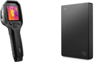 FLIR TG165-X MSX Thermal Camera & Seagate Portable Drive, 5TB, External Hard Drive, Dark Grey, for PC Laptop and Mac, 2 year Rescue Services, Amazon Exclusive (STGX5000400)