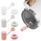 Nearockle 3 Sets Silikon Auslaufschutz, kompatibel mit Yeti Rambler Strohhalm Becher, Tumbler Zubehör, inklusive 3 Strohhalm Abdeckungen, 3 Überlauf Stopper (mehrfarbig)