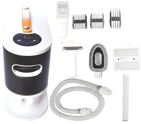 Louttary EU-Stecker, Set für Staubsauger und Fellpflege für Hundehaare, Staubsauger zur Fellpflege, Staubsauger für Hunde, große Kapazität, 2 l, für Haarausfall und Fellpflege