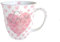 Ambiente Porzellanbecher Love Letters Tasse Herzen rosa 400 ml