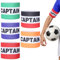 5 Stück Multicolor Elastic Kapitäns Armbinden, Einstellbar Fußball Kapitänsbinde, Teamleiter Armbinde für Ballspiele, Captain Armband, Spielführerbinde für Junior Herren Mädchen Viele Sportarten