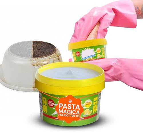 Avilia Pasta Abrasiva Sgrassatore Detersivo Multiuso Cucina e Bagno al Limone 500ml - Pasta Pulente Senza Graffi su Piano Cottura, Acciaio, Ceramica, Vetro, Plastica - Azione Delicata Senza Risciacquo