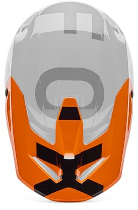 Fox Racing V1 Helmet Motocross Dirt Bike Visor, Fluorescent Orange Shield, X-Large/XX-Large
