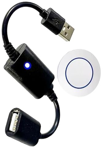 USB-Fernbedienungsschalter mit LED-Anzeige, USB Schalter Fernsteuerung, Ein/Aus-Fernbedienung Schalter, Schalter Treiber Power Für 5V 9V 6V12V LED Licht Streifen (Modell 1)