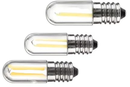 Générique E12 E14 Lampe LED, dimmable 110V 220V frigo lumière 4W Filament COB Lampe pour Suspension pour remplacer l'ampoule halogène 30W,Cool White,E12