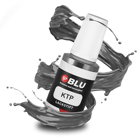 BLU Stylo de Retouche de Peinture Gris Compatible avec Peugeot, Citroen KTP Shark Grey | Réparation de Peinture Automobile