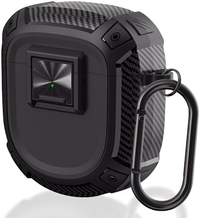 QC Ultra Hülle mit Schloss, stoßfeste Schutzhülle, kompatibel mit Bose QuietComfort Ultra Earbuds(2023)/Bose QuietComfort Earbuds II (2022) Case Cover mit Sicherheitsverschluss und Karabiner