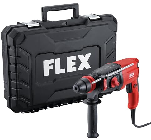 Flex Universal-Bohrhammer CHE 2-28 R SDS-plus TC (schwarz, rot, Universal-Bohrhammer 2,5 kg, SDS-plus, geeignet für Beton, Holz, Stahl, mit Tiefenanschlag + Handgriff, inkl. Transportkoffer) 533851