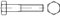 ISO 4014 10.9 Sechskantschrauben mit Schaft - Abmessung: M16x170 (25 Stück)