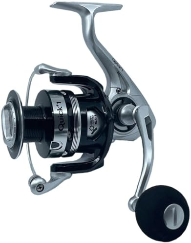 DAM Quick 1, Angelrolle, Spinnrollen, Die ultimative Angelrolle für unübertroffene Leistung und Präzision, Unisex, Schwarz, 3000