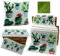 heimtexland ® Outdoor Kissen Lotus Effekt Garten Deko Tropical Summer Wasserabweisend Kakteen Kissenhülle 40x40 Typ640