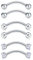 Longita 16G Rook Piercing Augenbrauenpiercing Chirurgenstahl Damen Herren Bananenpiercing Helix Daith Tragus Piercings Ohr Curved Barbell 6 Stück