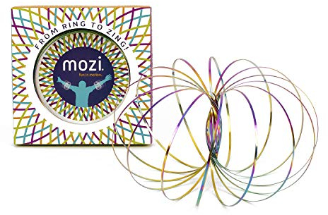 Mozi Geometrisches Magisches Flow Armband - Einfach zu Bedienen - 3D Armband Spirale Spielzeug, Spinning Armband Spirale für Kinder und Erwachsene (Iridescent)