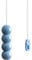 Light Pull Cord with Bead Style Handle in a choice of White, Blue and Pink. With Ice White Cord. (Baby Blue)
