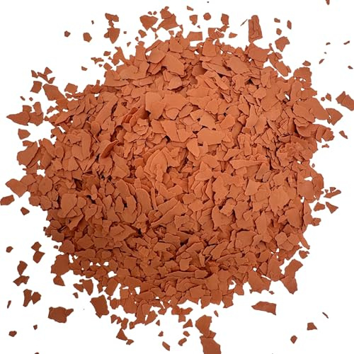 WO-WE Farbchips für Epoxidharz Bodenbeschichtung Bodenfarbe Colorchips Orange - 1Kg