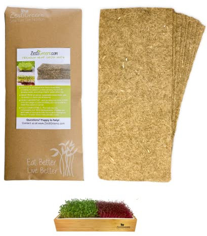 Tapis de chanvre pour kit ZestiGreens Microgreens & Wheatgrass