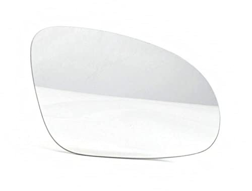 Baceyong Cristal de espejo lateral izquierdo/derecho, 3C0857521, 3C0857522 Compatible con V W G-OLF GTI J-ETTA MK5 R-ABBIT P-ASSAT B5 B6 EOS Blanco/Azul Cristal de espejo