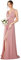 Ever-Pretty Abiti da Damigella da Donna Alta Elasticità Scollo a V Linea ad A con Spacco Stile Impero Dusty Rose 50