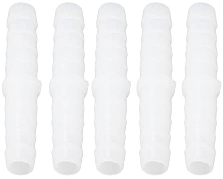 Plastic Hose Connector Barbed Fitting Equal Diameter PE Scratch Resistant Good Stiffness for Fish Tank 6-6mm straight through