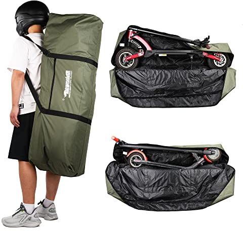 UBORSE E-Scooter Tasche Elektroroller Transporttasche Faltbarer Roller Tragetasche Wasserdicht Scooter Aufbewahrungstasche E Scooter Zubehör Schutzhülle für Xiaomi 1S / M365 Segway Ninebot(grün)
