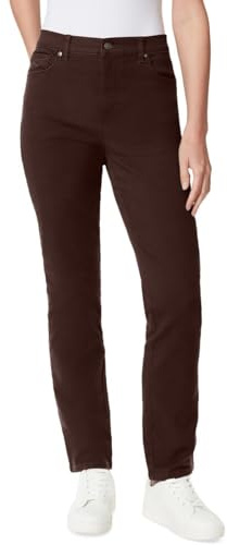 Gloria Vanderbilt Damen Amanda Classic High Rise Tapered Jeans Standard, Kaffeebraten, 44 Lange