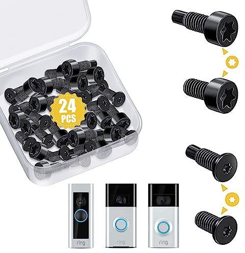 Doorbell Screws, Replacement Security Screws Compatible with Video Doorbell, Video Doorbell 2 and Pro(4Set /24pcs), Smart Home Disassembly Repairing
