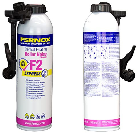 Kudos-Trading - Fernox F2 Express Boiler Noise Silencer 400ml Aersol Can Reduce Boiler Noise and Kettling for A Heating System of 130 litres Plumbers DIY Home Owner