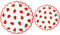 MaitianGuyou Platos desechables para fiesta, paquete de 40 platos de papel de 9 pulgadas y 40 platos de postre de 7 pulgadas para cumpleaños, fiesta, jubilación, aperitivos, boda, baby shower (fresa