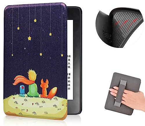 Custodia per 6 Pollici Kindle Paperwhite 10a Generazione (Versione 2018), Pelle morbida TPU Cover Protettiva Alla Moda con Cinturino da Polso e Automatica Veglia/Dormire (Modello PQ94WIF)