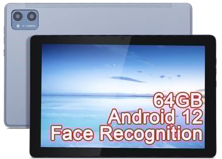 C idea 10-Zoll-Tablets, Android 12 Android-Tablets, 3 GB RAM, 64 GB ROM, 6000-mAh-Akku, Dual-Kameras, HD-Display, Touchscreen-Entertainment-Tablet für Erwachsene und Jugendliche