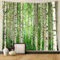 Aotiwe Wandtuch Boho, Wandbehang Grün Birkenwald Dschungel Wandvorhang Natur für Wohnzimmer Schlafzimmer 150X130cm