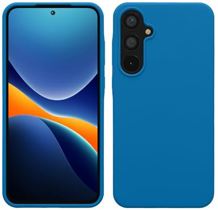kwmobile Cover per Samsung Galaxy A55 5G Custodia - Back Case per Smartphone in Silicone TPU - Protezione Gommata - blu indaco