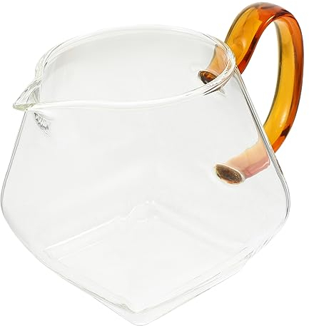 CAXUSD Elegante Jarra de Vidrio para Té con Mango Ergonómico 400 Ml de Aislamiento Térmico para Té Y Café