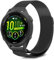 NicMool 18MM Armband für Garmin Forerunner 265S/Forerunner 255S/Forerunner 255S Music, Metall Mesh mit Magnetverschluss Uhrenarmband für Garmin Vivoactive 4S (40 mm)/Vivomove 3S/Venu 2S - Schwarz