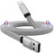 Magtame Magnetic iPhone Charger Cord, 1M Coiled USB A to Lightning Cable Braided iPhone Charging Cable, MFi Certified Compatible with iPhone 14 13 13Pro 12 11 Max XS XR X Plus SE Flat Shape