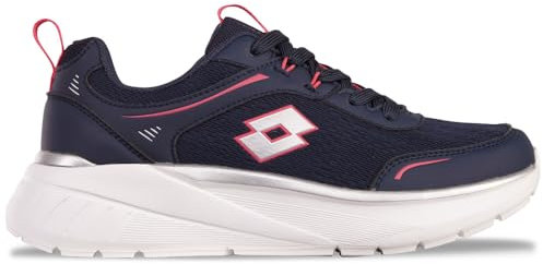 Lotto Exertiv Unisex, Scarpe da Ginnastica Adulto, Navy Rosa, 38 EU