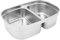 Linkidea 304 Stainless Steel Electric Lunch Box Inner Container, 2 Compartments Removable Reusable Tray, 1.2 L Food Replace Container Compatible with 1.5 L SOHIDA Electric Lunch Box (Silver)