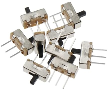 20PCS Toggle Switch Slide Switch 3Pins The Power Switch Hand Shank 3MM IDGTTLDF