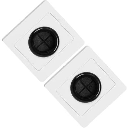 Veemoon 2pcs Cable Wall Plate Rubber Grommet Black Outlet Cover for Low Voltage Cables Sturdy Wall Hole Cover for Tv Wire Management