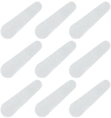 GOMAKERER 48 Stück Anti Rutsch Pad Für Geldbeutelgurt, 54.5x16.5x1.5mm | Selbstklebender Streifen Griffhalter Silikon Rutschfestes Pad Aufkleber Geldbeutelgurt Für Umhängetasche Geldbörse Handtasche