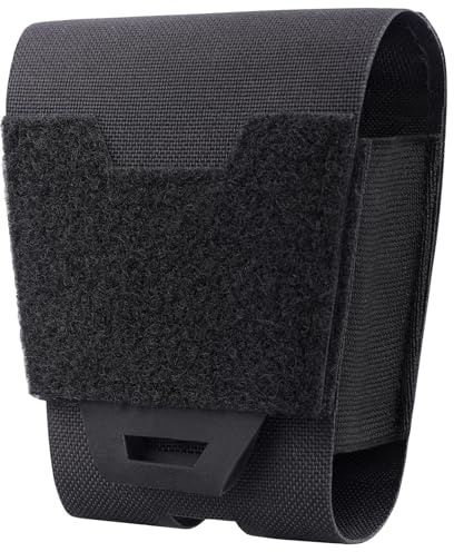 Handcuff Holder, Molle Handucff Pouch for Duty Belt Accessories, Hand Cuff Case Fits Chain/Hinged/Folding Handcuffs, Handcuffs Holster for Police Vest Quick Gear Security Guard